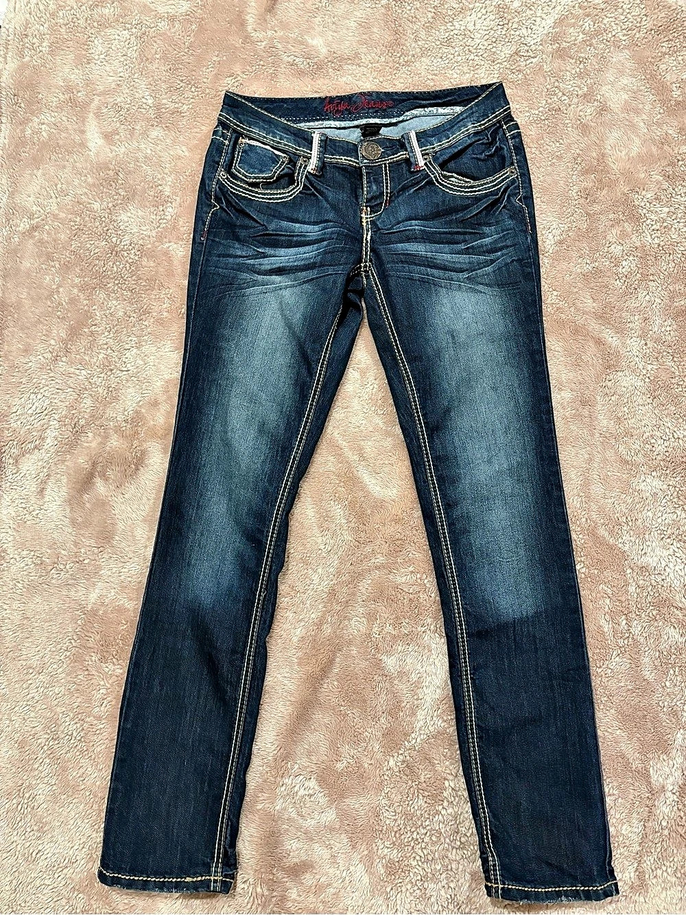 Ariya Jeans Boot Cut Jeans in Blue Size 7/8